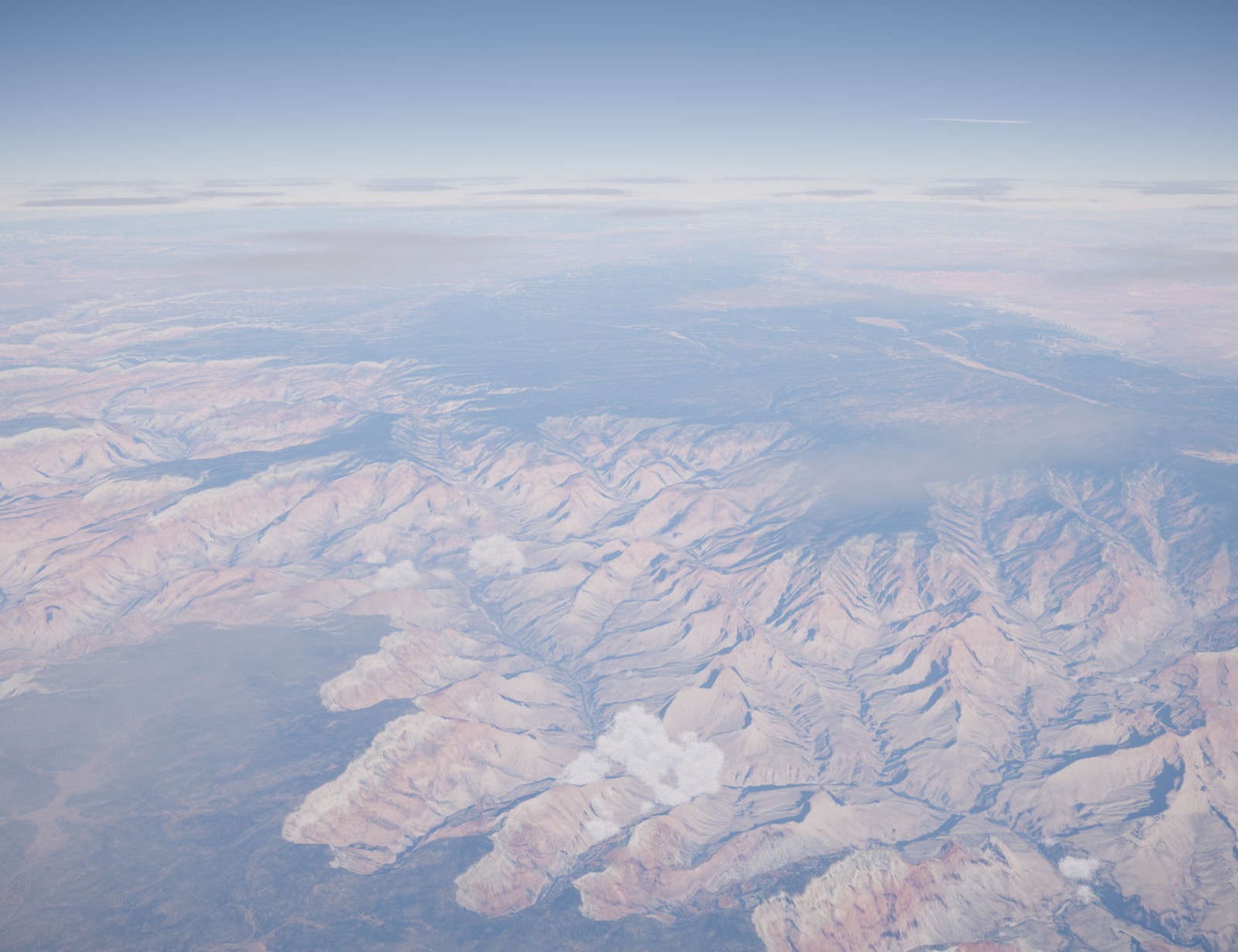 Canyon country through high haze